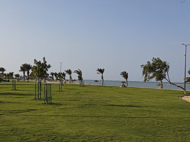 Representative photo of beaches in Saudi Arabia, not Khalij as Sayh