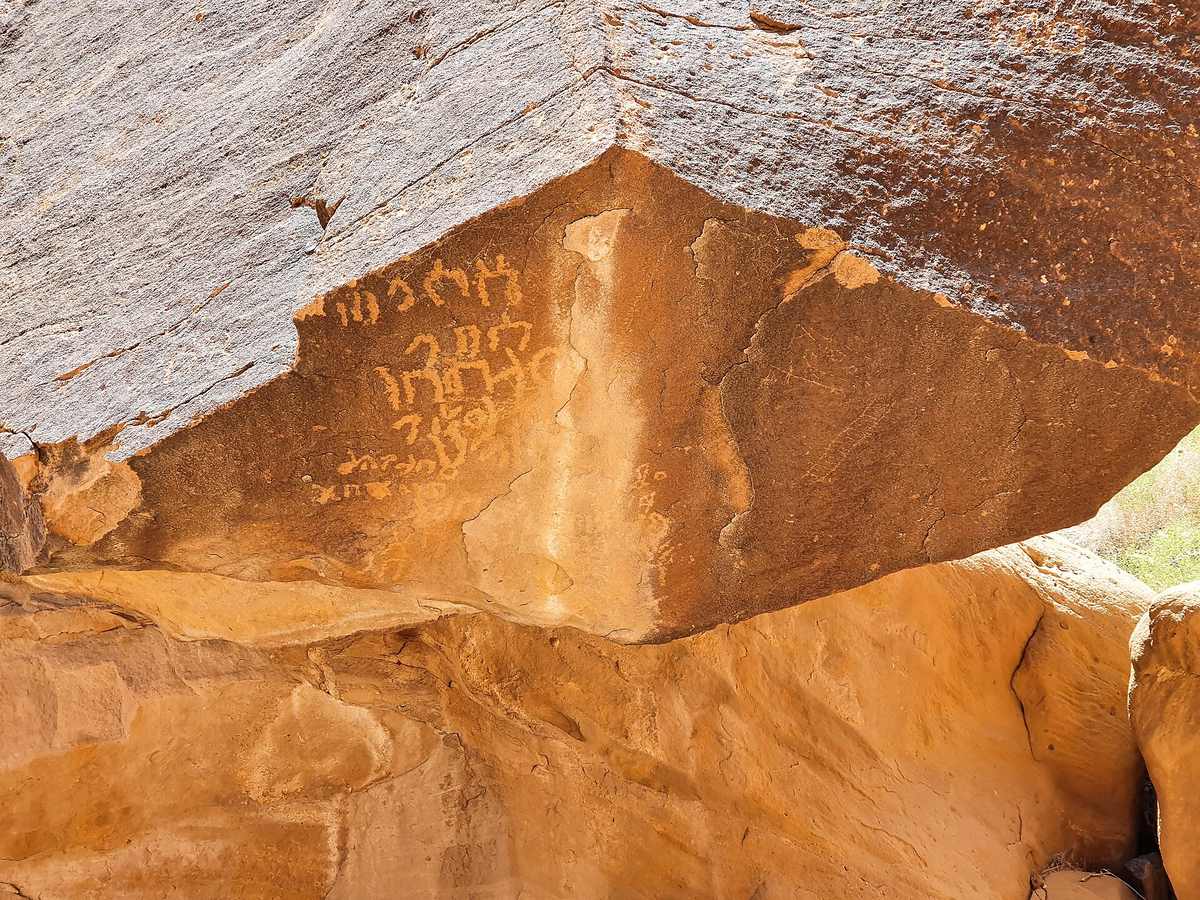 Jabal Ikmah tour — Jabal Ikmah, ancient Arabian rock art and inscription site; 1st millenium BCE; al-Ula, Saudi Arabia (40).jpg