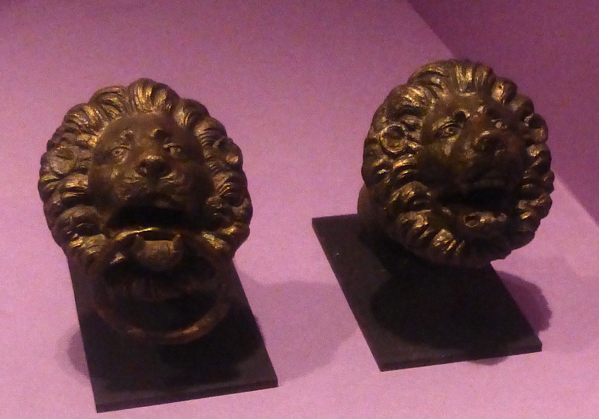 Qaryat al Faw — Lion door knockers - Qaryat al-Faw - 3rd Century BCE - 20180430.jpg