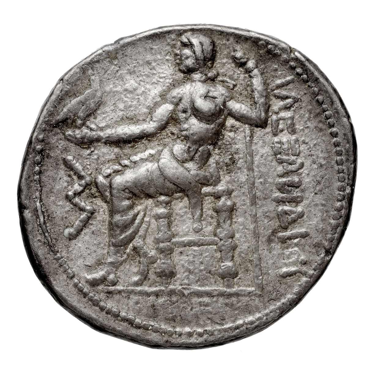 Thāj — Monnaie - Tétradrachme, argent, types d'Alexandre III le Grand, Gerrha (Thaj), , - btv1b103057214 (2 of 2).jpg